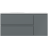 Mexen Orio koupelnová skříňka 100 cm s umyvadlem Vela levým, 2S, 1D, grafit mat/bílá mat - 91A13-10047-3-BBFFF66-W23L01