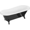 Mexen Retro volně stojící vana 170 x 75 cm, bílá/černá, černé nohy - 53251707575-70