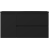 Mexen Orio koupelnová skříňka 90 cm s umyvadlem Vela pravá, 2S, 1D, černá mat - 91A13-09047-3-BBFFF71-W23P71