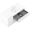 Mexen Orio koupelnová skříňka 100 cm s umyvadlem Vela pravá, 2S, 1D, bílá mat - 91A13-10047-3-BBFFFF01-W23P01