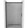 Mexen Omega posuvné sprchové dveře 130 cm, transparentní, černé - 825-130-000-70-00