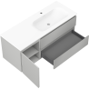 Mexen Orio koupelnová skříňka 120 cm s umyvadlem Vela pravá, 2S, 1D, šedá mat/bílá mat - 91A13-12047-3-BBFFF62-W23P01