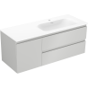 Mexen Orio koupelnová skříňka 120 cm s umyvadlem Vela pravá, 2S, 1D, šedá mat/bílá mat - 91A13-12047-3-BBFFF62-W23P01