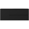 Mexen Orio koupelnová skříňka 120 cm s umyvadlem Vela pravá, 2S, 1D, černá mat - 91A13-12047-3-BBFFF71-W23P71