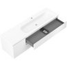 Mexen Orio koupelnová skříňka 160 cm s umyvadlem Vela pravá, 2S, 1D, bílá mat - 91A13-16047-3-BBFFFF01-W23P01