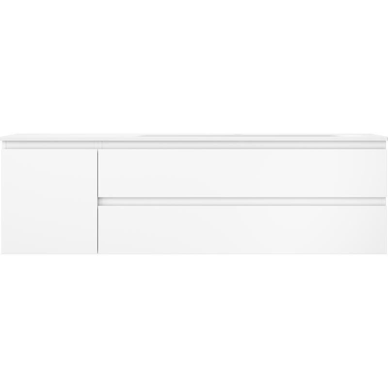 Mexen Orio koupelnová skříňka 160 cm s umyvadlem Vela pravá, 2S, 1D, bílá mat - 91A13-16047-3-BBFFFF01-W23P01