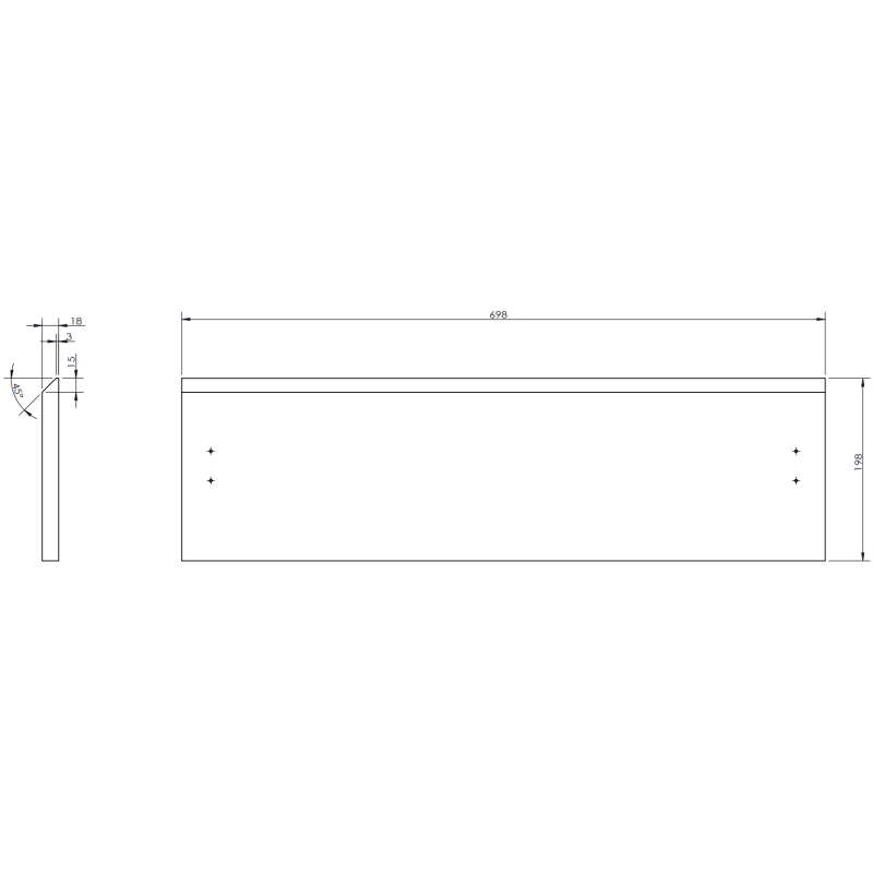 Mexen Rivel koupelnová skříňka 100 cm s umyvadlem Vela levá, 2S, 1D, žebrovaná, grafit/bílá mat - 91A23-10047-3-BBFFF66-W23L01