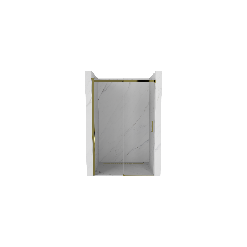 Mexen Omega posuvné sprchové dveře 100 cm, transparentní, zlaté - 825-100-000-50-00