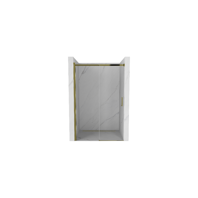 Mexen Omega sprchové dveře posuvné 100 cm, transparentní, zlaté - 825-100-000-50-00