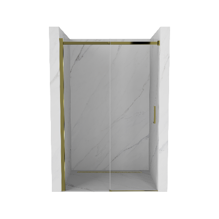 Mexen Omega posuvné sprchové dveře 100 cm, transparentní, zlaté - 825-100-000-50-00