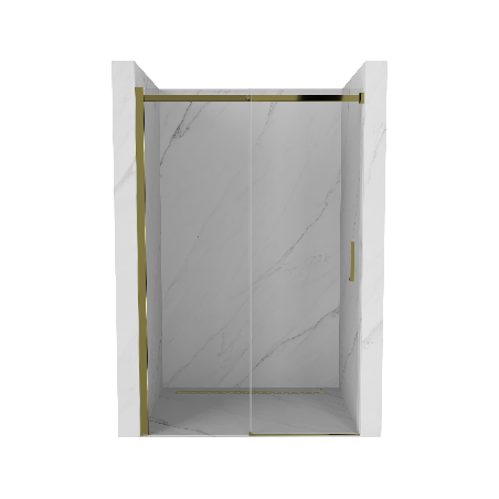 Mexen Omega sprchové dveře posuvné 100 cm, transparentní, zlaté - 825-100-000-50-00