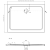 Mexen Pretoria sklopná sprchová kabina 80 x 120 cm, transparentní, chrom + sprchová vanička Flat - 852-080-120-01-00-4010