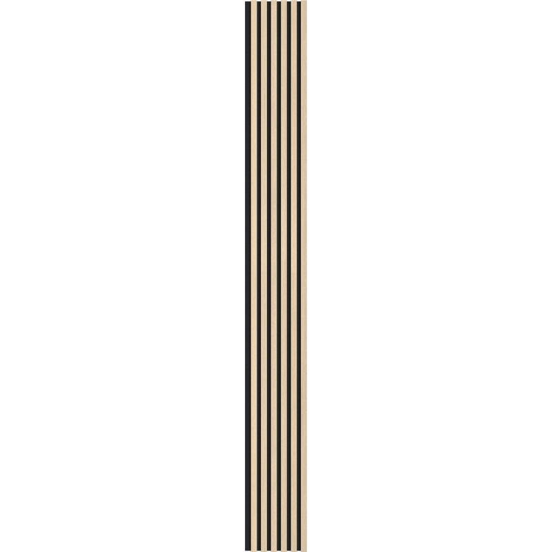 Mexen Lam-F akustické nástěnné lamely 275 x 30 cm, filc 8 mm, technický dýh, Dub Písečný - S105-275307-3015-001