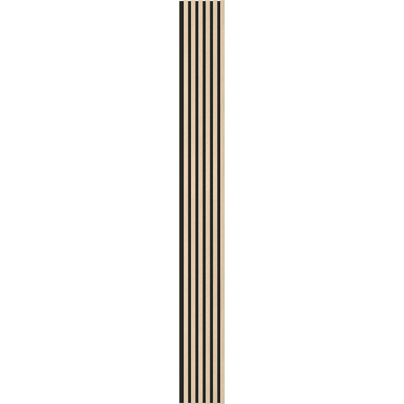 Mexen Lam-F nástěnné akustické lamely 275 x 30 cm, plsť 8 mm, technická dýha, Písečný dub - S105-275307-3015-001