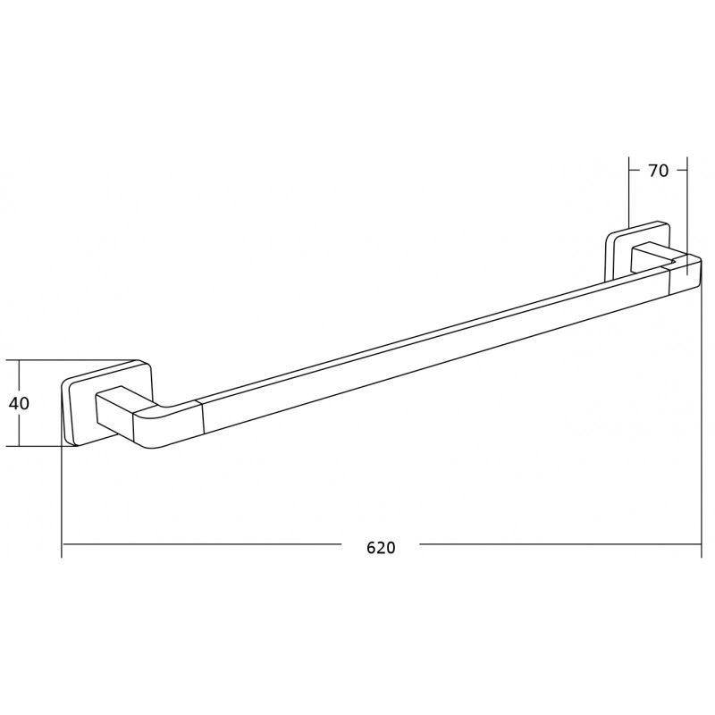 Mexen Asis držák na ručník, chrom - 7017624-00