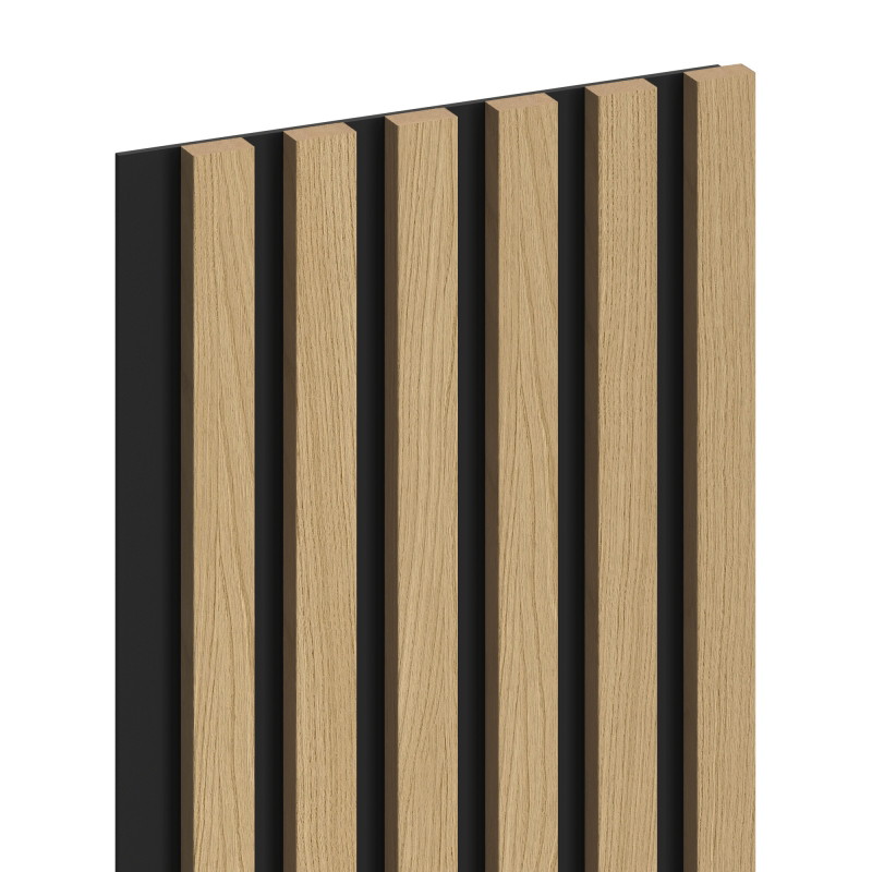 Mexen Lam-B stěnové lamely 275 x 30 cm, deska HDF 4 mm, technická dýha, Zlatý Dub - S100-275307-3015-003