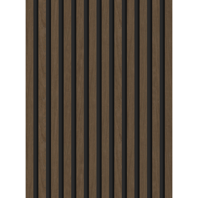 Mexen Lam-B nástěnné lamely 275 x 30 cm, deska HDF 4 mm, technická dýha, Ořech Espresso - S100-275307-3015-019