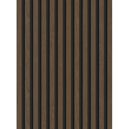 Mexen Lam-B nástěnné lamely 275 x 30 cm, deska HDF 4 mm, technická dýha, Ořech Espresso - S100-275307-3015-019