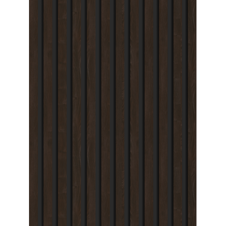 Mexen Lam-B nástěnné lamely 275 x 30 cm, deska HDF 4 mm, technická dýha, Eben Hnědý - S100-275307-3015-022