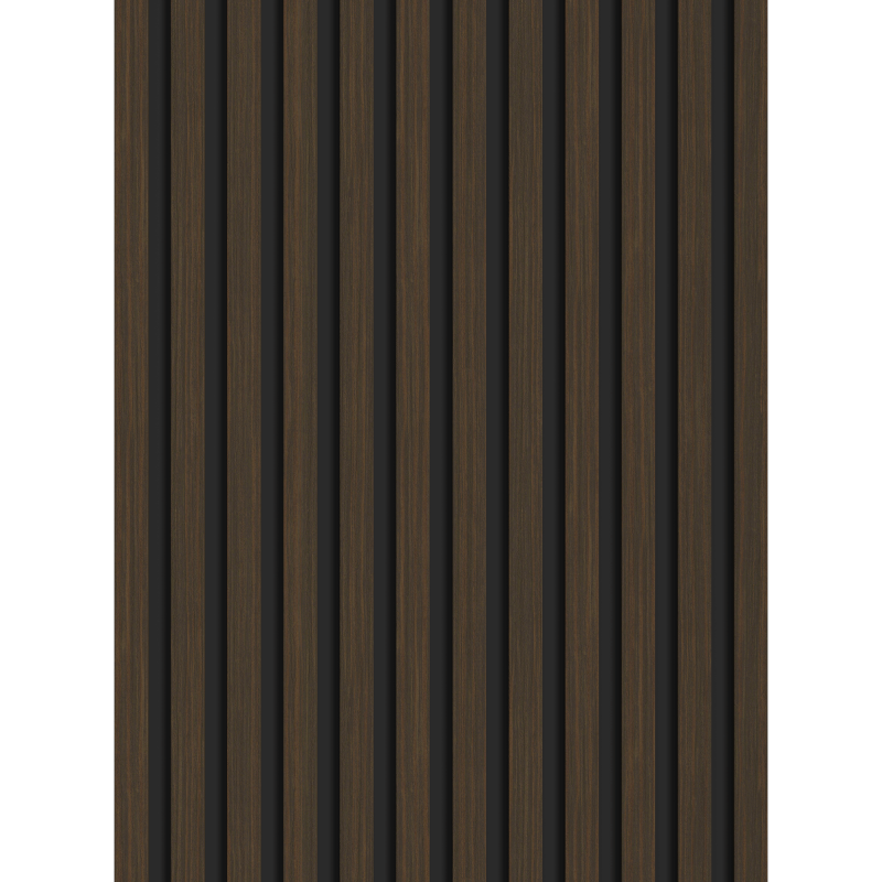 Mexen Lam-B nástěnné lamely 275 x 30 cm, HDF deska 4 mm, technická dýha, Opálený ořech - S100-275307-3015-024