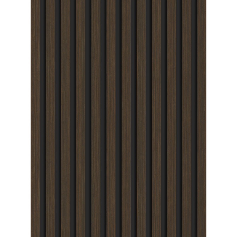 Mexen Lam-B stěnové lamely 275 x 30 cm, deska HDF 4 mm, technická dýha, ořech pálený - S100-275307-3015-024