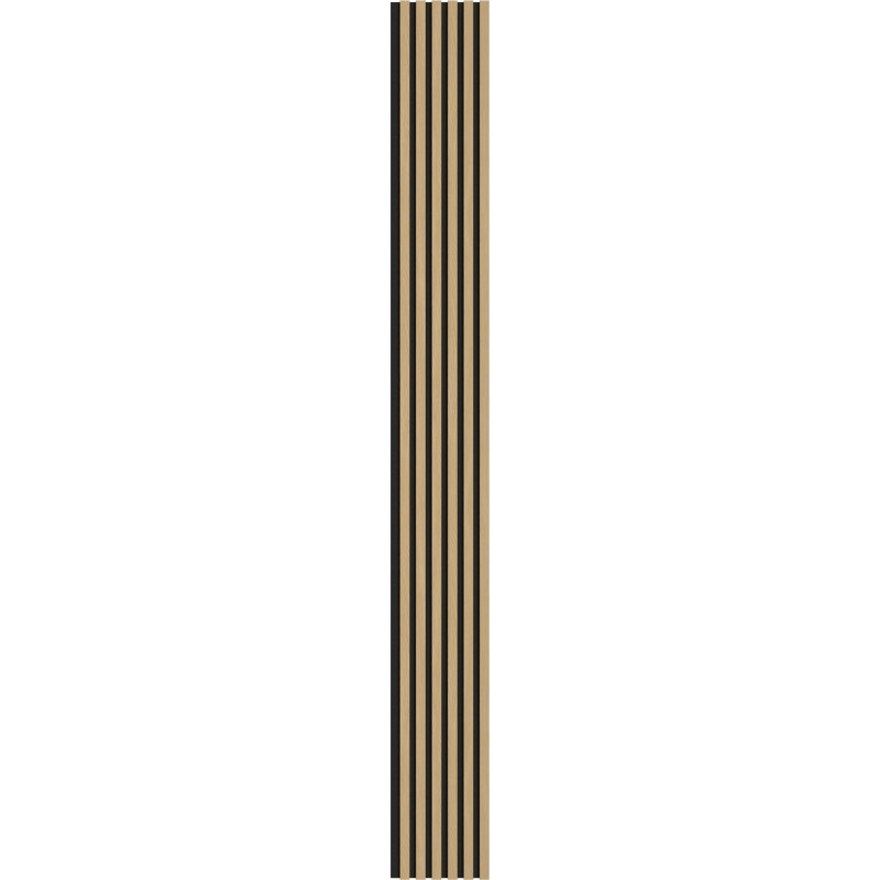 Mexen Lam-F akustické nástěnné lamely 275 x 30 cm, plsť 8 mm, technická dýha, Zlatý Dub - S105-275307-3015-003