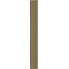 Mexen Lam-F akustické nástěnné lamely 275 x 30 cm, plsť 8 mm, technická dýha, Zlatý Dub - S105-275307-3015-003