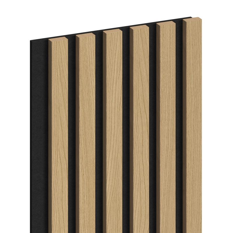 Mexen Lam-F akustické nástěnné lamely 275 x 30 cm, filc 8 mm, technická dýha, Zlatý Dub - S105-275307-3015-003