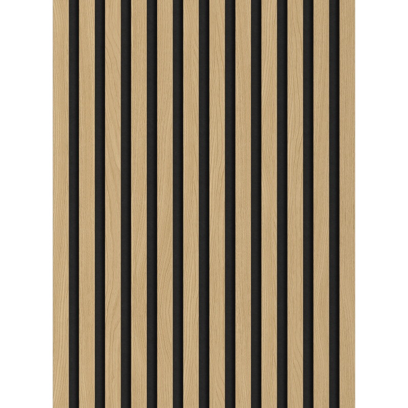 Mexen Lam-F akustické nástěnné lamely 275 x 30 cm, plsť 8 mm, technická dýha, Zlatý Dub - S105-275307-3015-003