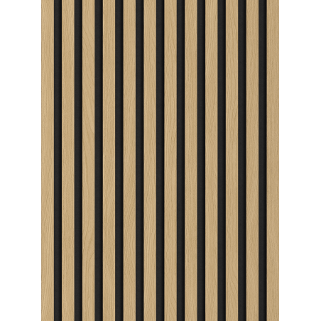 Mexen Lam-F akustické nástěnné lamely 275 x 30 cm, plsť 8 mm, technická dýha, Zlatý Dub - S105-275307-3015-003