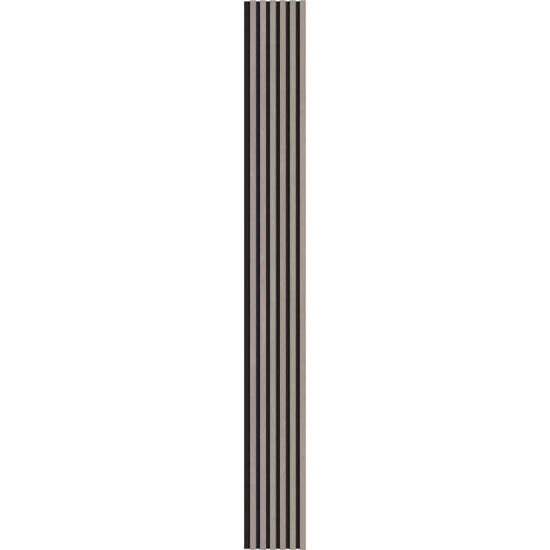 Mexen Lam-F akustické nástěnné lamely 275 x 30 cm, plsť 8 mm, technická dýha, Popelavý Dub - S105-275307-3015-005