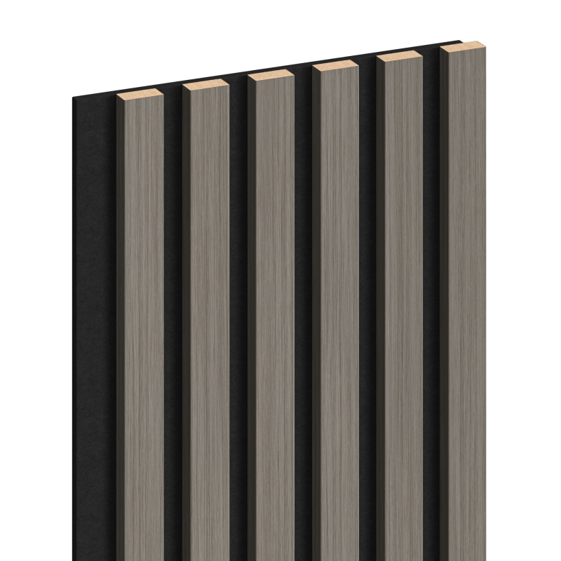 Mexen Lam-F akustické stěnové lamely 275 x 30 cm, plst 8 mm, technická dýha, Ocelový dub - S105-275307-3015-006