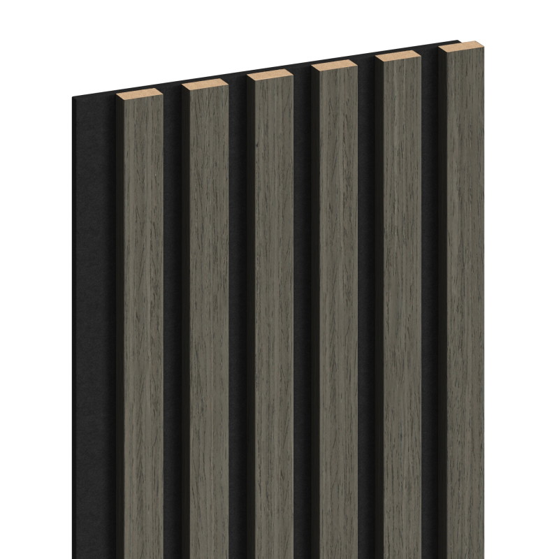 Mexen Lam-F akustické nástěnné lamely 275 x 30 cm, plsť 8 mm, technická dýha, Dub Onyksový - S105-275307-3015-010