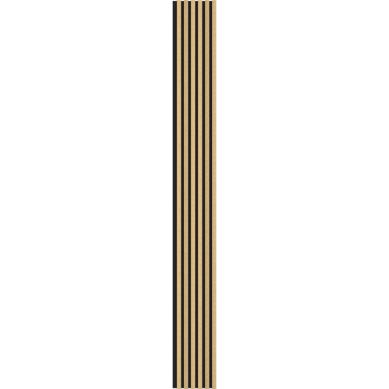 Mexen Lam-F akustické stěnové lamely 275 x 30 cm, plsť 8 mm, technická dýha, přírodní bambus - S105-275307-3015-011