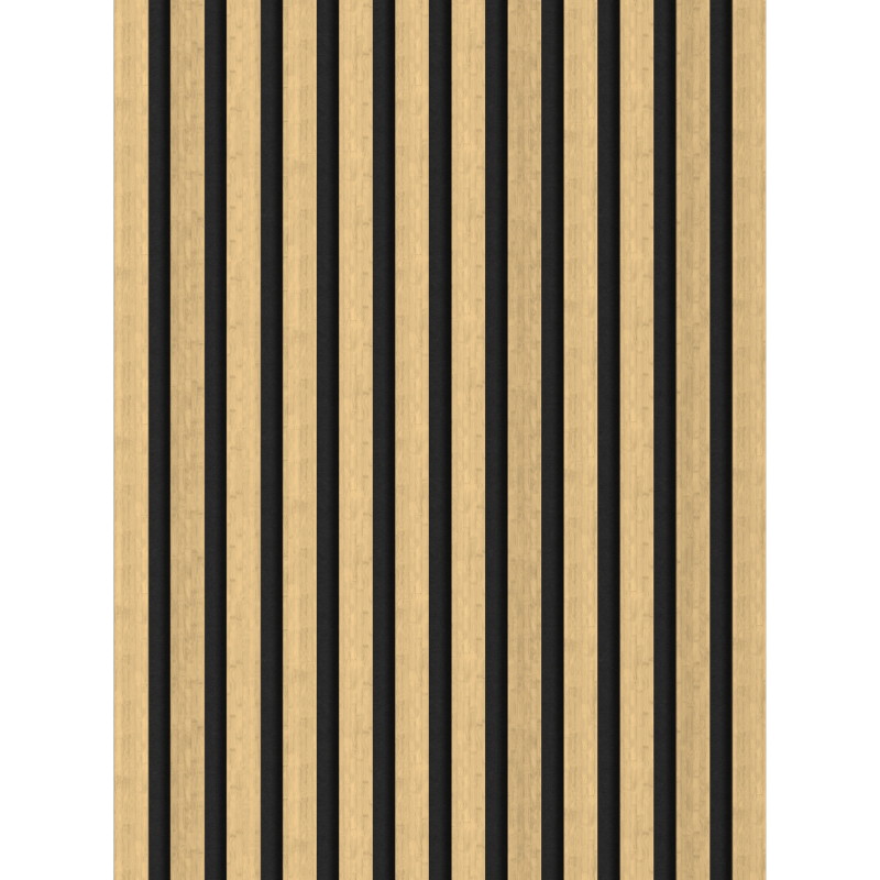 Mexen Lam-F akustické stěnové lamely 275 x 30 cm, plsť 8 mm, technická dýha, přírodní bambus - S105-275307-3015-011