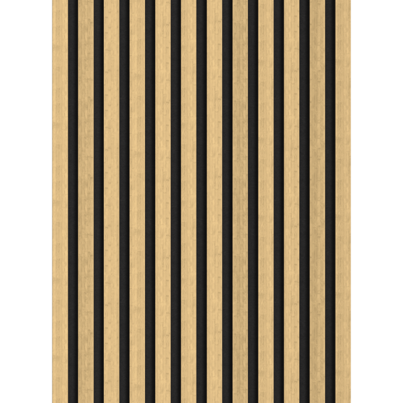 Mexen Lam-F nástěnné akustické lamely 275 x 30 cm, filc 8 mm, technická dýha, Přírodní bambus - S105-275307-3015-011