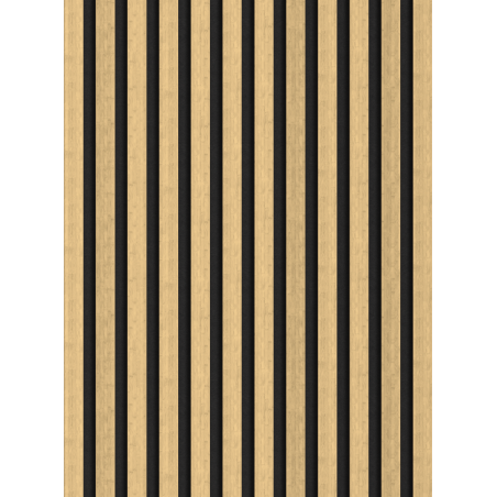 Mexen Lam-F nástěnné akustické lamely 275 x 30 cm, filc 8 mm, technická dýha, Přírodní bambus - S105-275307-3015-011