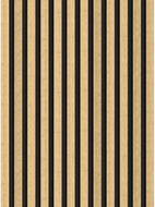 Mexen Lam-F nástěnné akustické lamely 275 x 30 cm, filc 8 mm, technická dýha, Přírodní bambus - S105-275307-3015-011