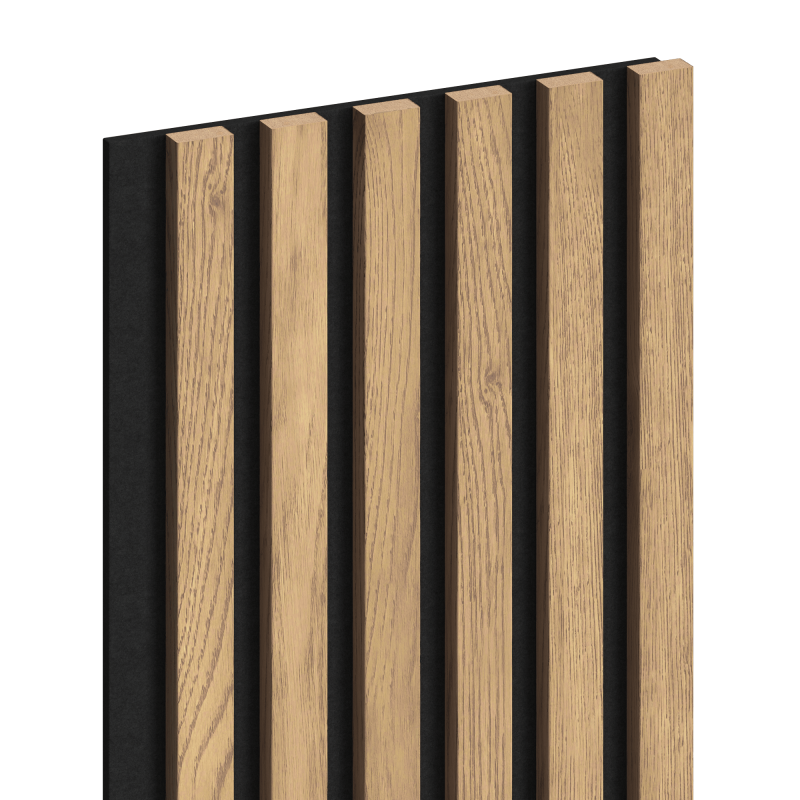 Mexen Lam-F nástěnné akustické lamely 275 x 30 cm, plsť 8 mm, technická dýha, Klasická borovice - S105-275307-3015-012