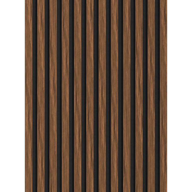 Mexen Lam-F akustické stěnové lamely 275 x 30 cm, plsť 8 mm, technická dýha, Rubinová mahagon - S105-275307-3015-013