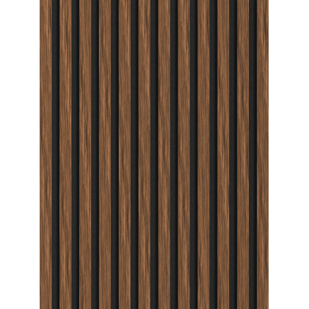 Mexen Lam-F akustické stěnové lamely 275 x 30 cm, plsť 8 mm, technická dýha, Rubinová mahagon - S105-275307-3015-013