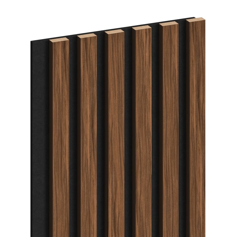 Mexen Lam-F akustické stěnové lamely 275 x 30 cm, plsť 8 mm, technická dýha, Rubinová mahagon - S105-275307-3015-013