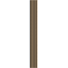 Mexen Lam-F nástěnné akustické lamely 275 x 30 cm, plsť 8 mm, technická dýha, Lněný ořech - S105-275307-3015-015