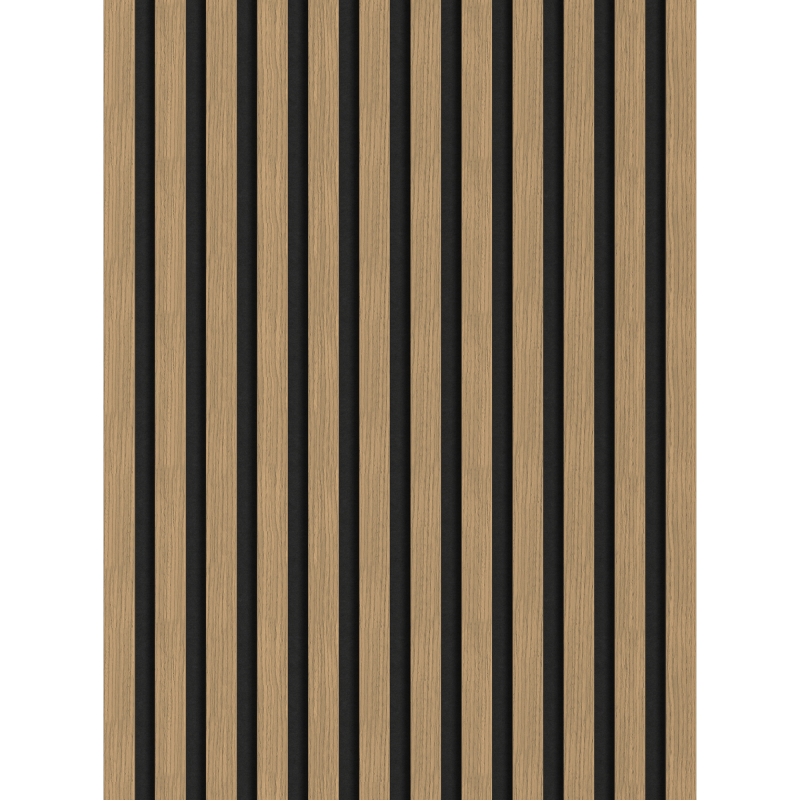 Mexen Lam-F nástěnné akustické lamely 275 x 30 cm, plsť 8 mm, technická dýha, Lněný ořech - S105-275307-3015-015