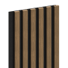 Mexen Lam-F akustické stěnové lamely 275 x 30 cm, filc 8 mm, technická dýha, Přírodní Ořech - S105-275307-3015-016