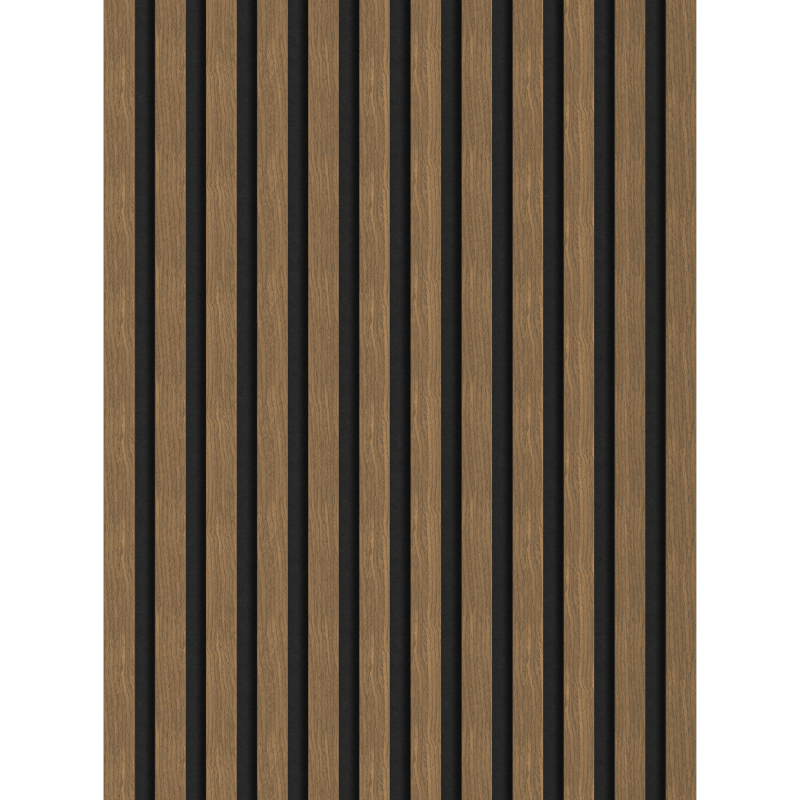 Mexen Lam-F akustické stěnové lamely 275 x 30 cm, filc 8 mm, technická dýha, Přírodní Ořech - S105-275307-3015-016