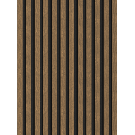 Mexen Lam-F akustické stěnové lamely 275 x 30 cm, filc 8 mm, technická dýha, Přírodní Ořech - S105-275307-3015-016