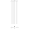 Mexen Lam-F akustické stěnové lamely 275 x 30 cm, plsť 8 mm, technická dýha, Kakaový ořech - S105-275307-3015-018