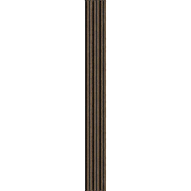 Mexen Lam-F akustické stěnové lamely 275 x 30 cm, plsť 8 mm, technická dýha, Kakaový ořech - S105-275307-3015-018