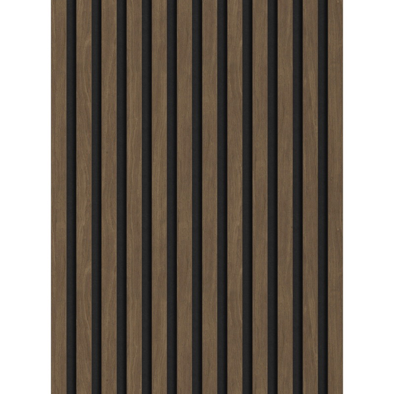 Mexen Lam-F akustické stěnové lamely 275 x 30 cm, plsť 8 mm, technická dýha, Kakaový ořech - S105-275307-3015-018